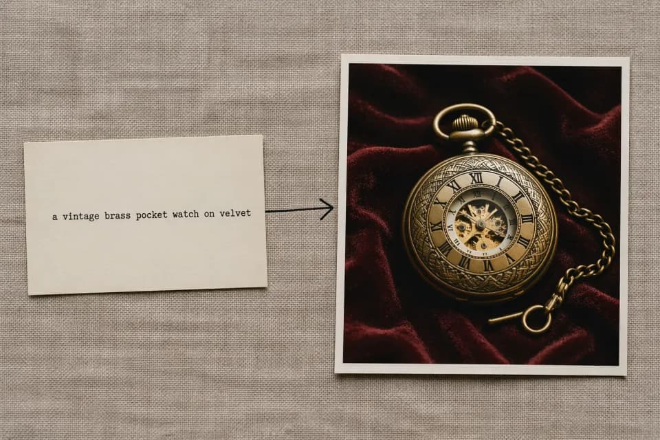 Text prompt producing a rendered image sample by Banana AI