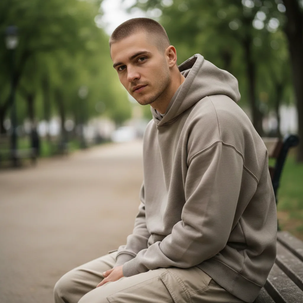 AI 坊主ヘア result generated by Banana AI