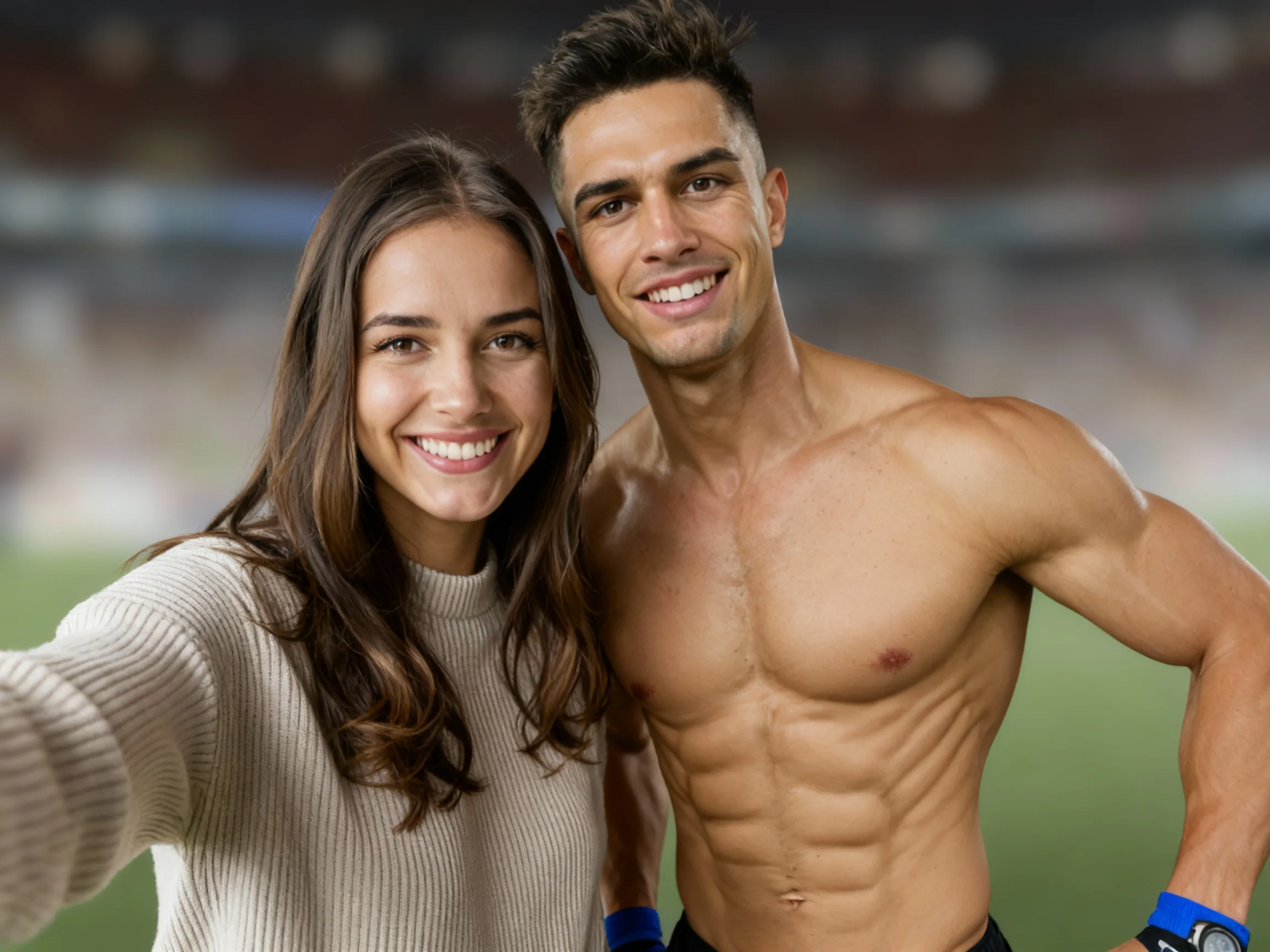 AIセレブとの写真 result generated by Banana AI