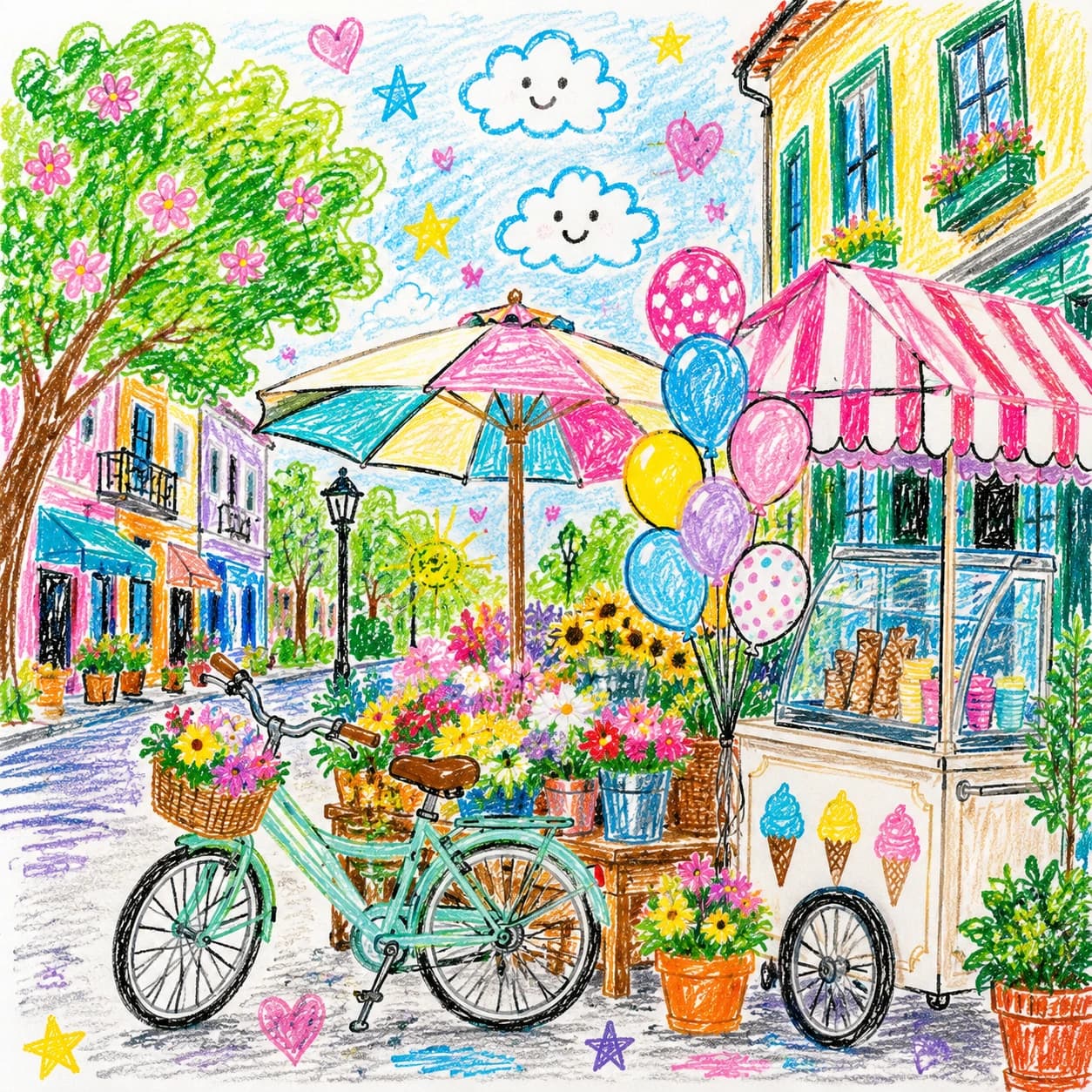 Filtro Disegno a Pastello sample result
